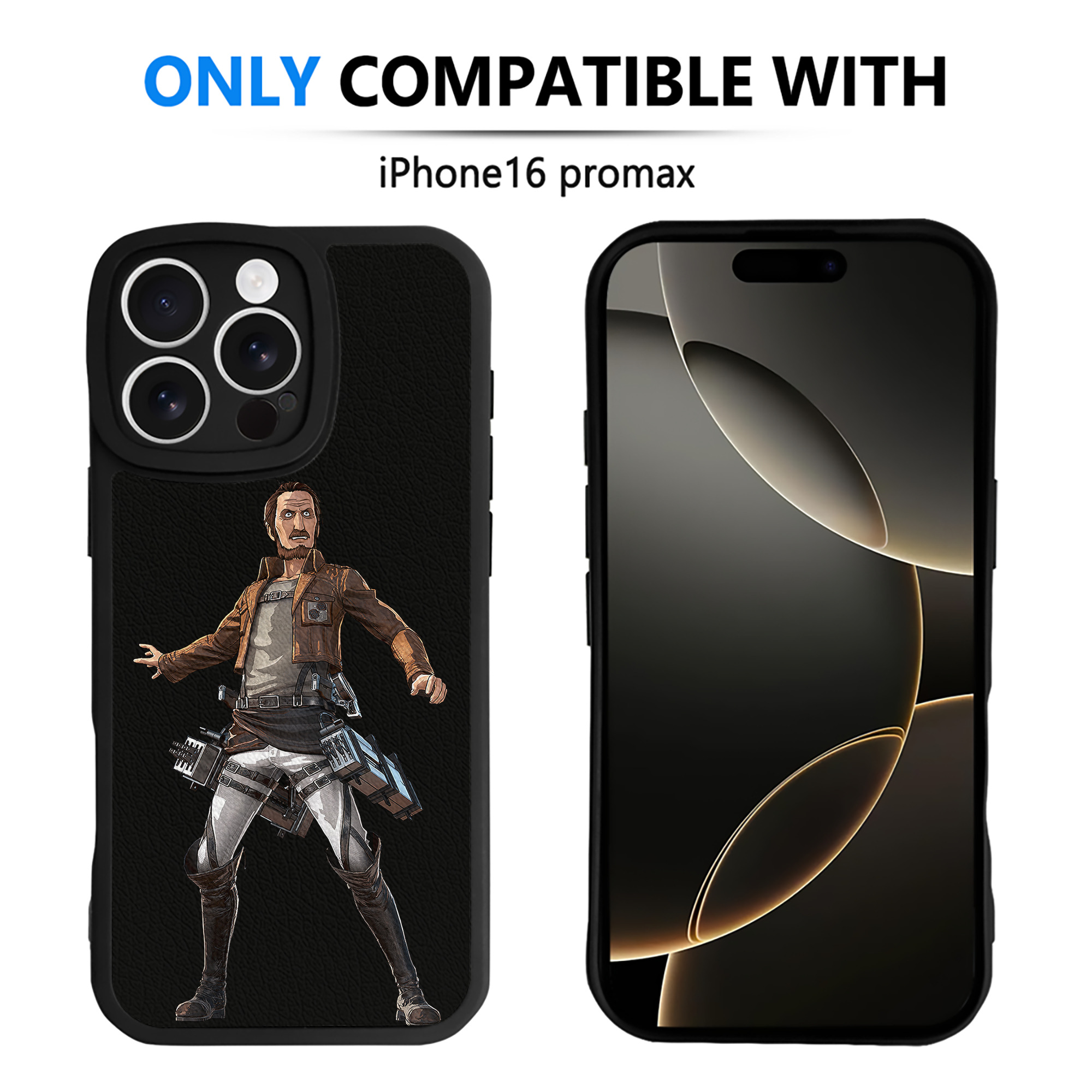 （画像用） 進撃の巨人 Attack on Titan 【iPhone 16シリーズ対応】シリコンスマホケース（レザー調） 材質：シリコン